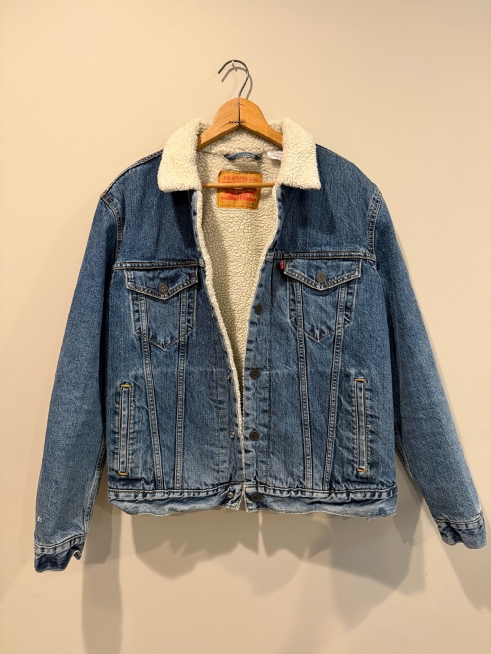 Levi’s sherpa denim jacket